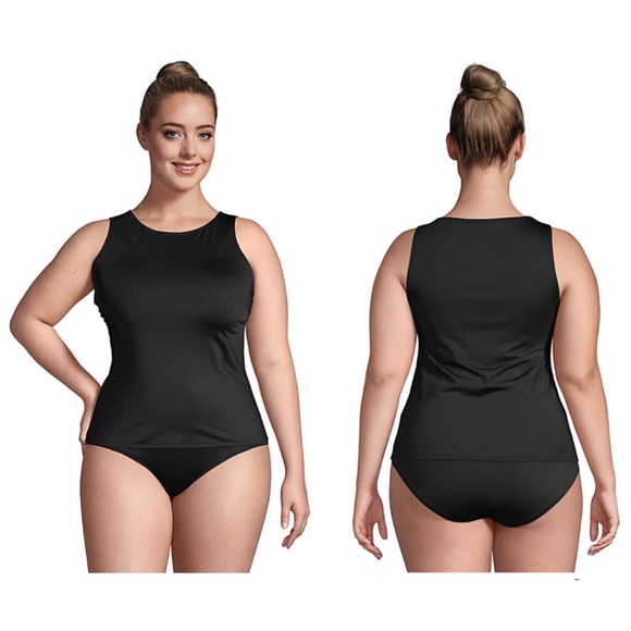 Lands end High Neck Modest Tankini Top 22W DD - Picture 2 of 2